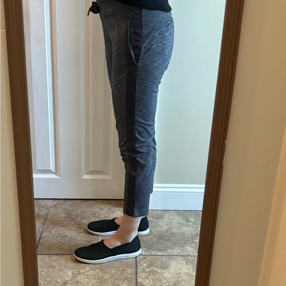 Athleta gray jogger black satin stripe xs - Picture 2 of 4